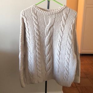 Beige knitted sweater